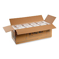 Beverage Plugs, Black, 200/Box, 10 Boxes/Carton (STRNPLUGBK)