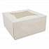 Bakery Boxes, 9 x 9 x 4, White, Paper, 150/Carton (24293)