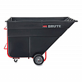 1.5 cu yd BRUTE Rotomolded Tilt Truck, 1,200 lb Capacity, Black (1025BLA)