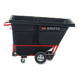 0.5 cu yd BRUTE Rotomolded Tilt Truck, 850 lb Capacity, Black (1305BLA)