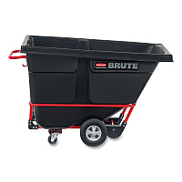 0.5 cu yd BRUTE Rotomolded Tilt Truck, 850 lb Capacity, Black (1305BLA)