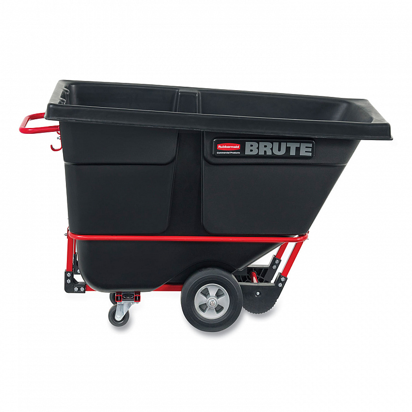 0.5 cu yd BRUTE Rotomolded Tilt Truck, 850 lb Capacity, Black (1305BLA)