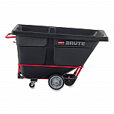 1 cu yd BRUTE Rotomolded Tilt Truck, 1,250 lb Capacity, Black (1315BLA)