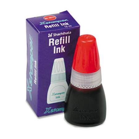Refill Ink for Xstamper Stamps, 10ml-Bottle, Red (22111)