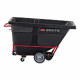 1 cu yd BRUTE Rotomolded Tilt Truck, 2,100 lb Capacity, Black (1316BLA)
