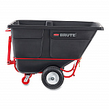 1.5 cu yd BRUTE Rotomolded Towable Tilt Truck, 2,100 lb Capacity, Black (102641BLA)