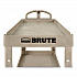 BRUTE Heavy-Duty Utility Cart with Lipped Shelves, Plastic, 2 Shelves, 500 lb Capacity, 17.13