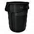 Brute Container, 55 gal, Resin, Black, 3/Carton (17797393)