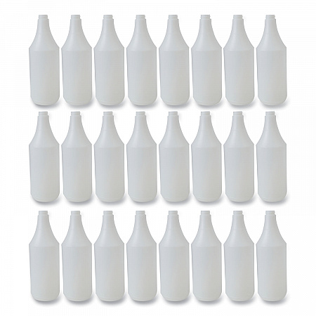 Embossed Plastic Spray Bottle, 32 oz, Clear, 24/Carton (00032)