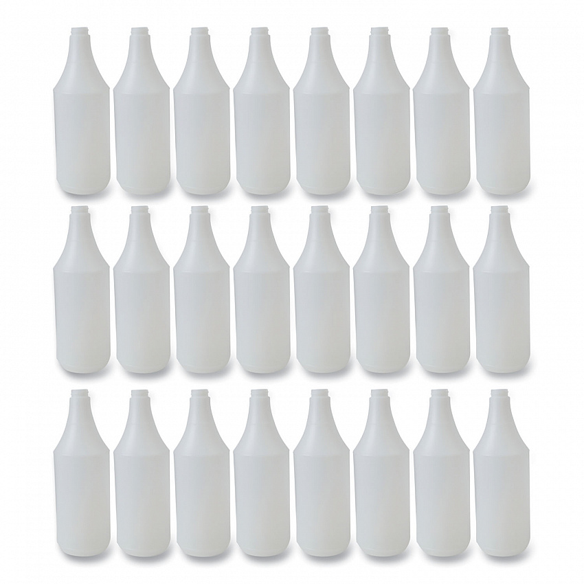 Embossed Plastic Spray Bottle, 32 oz, Clear, 24/Carton (00032)