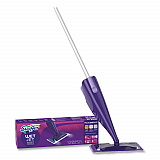 WetJet Mop Starter Kit with 10 Pads and 1 Cleaner, 11.3 x 5.4 Head, Silver Handle (49886)