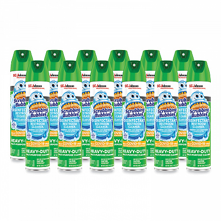 Disinfectant Restroom Cleaner II, Rain Shower Scent, 25 oz Aerosol Spray, 12/Carton (313358)