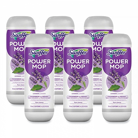 PowerMop Refill Cleaning Solution, Lavender Scent, 25.3 oz Refill Bottle, 6/Carton (08421)