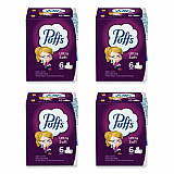 Ultra Soft Facial Tissue, 2-Ply, White, 124 Sheets/Box, 6 Boxes/Pack, 4 Packs/Carton (35554)