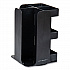 Anchor Collection 8-Compartment Coffee Cup, Lid, and Condiment Carousel Countertop Organizer, 8 x 8 x 12, Black (CUPOSPINBLK)