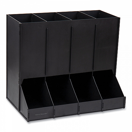 Anchor Collection 4-Compartment Single Serve Pod Countertop Dispenser, 14.25 x 9 x 12.15, Black (CPODBKBLK)