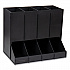 Anchor Collection 4-Compartment Single Serve Pod Countertop Dispenser, 14.25 x 9 x 12.15, Black (CPODBKBLK)
