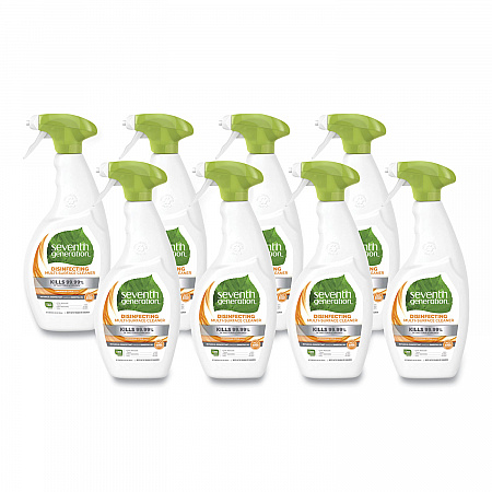 Botanical Disinfecting Multi-Surface Cleaner, Lemongrass Citrus Scent, 26 oz Spray Bottle, 8/Carton (22810CT)