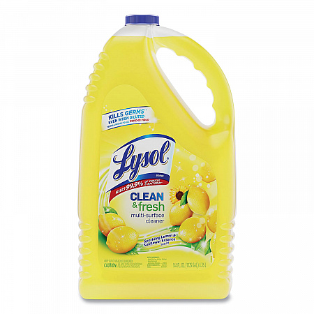 Clean and Fresh Multi-Surface Disinfectant Cleaner, Sparkling Lemon and Sunflower Essence, 144 oz Bottle (77617EA)