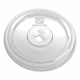 Greenware Cold Drink Lids, X-Slot, Fits 12 oz to 20 oz Cold Cup, Plastic, Clear, 1,000/Carton (LS636FX)
