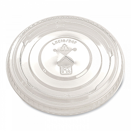 Greenware Cold Drink Lids, X-Slot, Fits 16 oz to 24 oz Cold Cups, Plastic, Clear, 1,000/Carton (LKC1624FX)