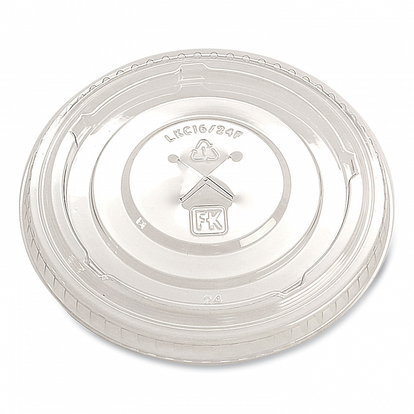 Greenware Cold Drink Lids, X-Slot, Fits 16 oz to 24 oz Cold Cups, Plastic, Clear, 1,000/Carton (LKC1624FX)