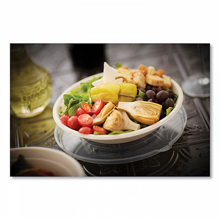 EarthChoice Fiber-Blend Bagasse Dinnerware, Bowl, Sugarcane, 32 oz, Natural, 400/Carton (YMC508BWL32P)