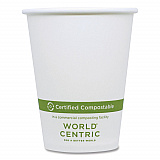 Paper Hot Cups, 8 oz, White, 1,000/Carton (CUPA8)