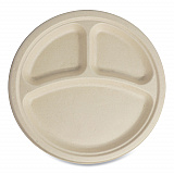 Fiber Plates, Paper, 10" dia, Natural, 700/Carton (PLSCU10TLFS)