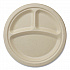 Fiber Plates, 3-Compartment, Paper, 9