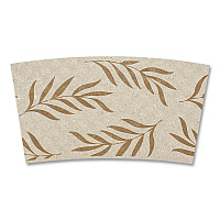 Hot Cup Sleeves, Fits 8 oz Cups, Natural, 1,000/Carton (SLPAME)