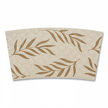 Hot Cup Sleeves, Fits 8 oz Cups, Natural, 1,000/Carton (SLPAME)
