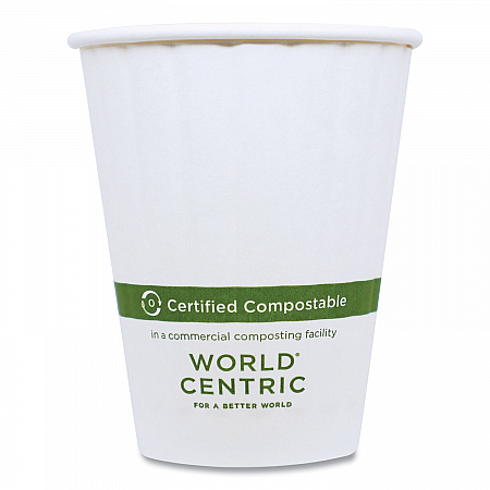 Double Wall Paper Hot Cups, 12 oz, White, 1,000/Carton (CUPA12D)