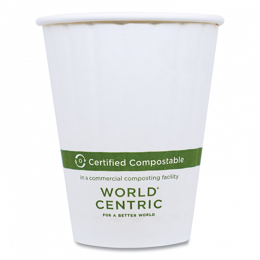 Double Wall Paper Hot Cups, 12 oz, White, 1,000/Carton (CUPA12D)