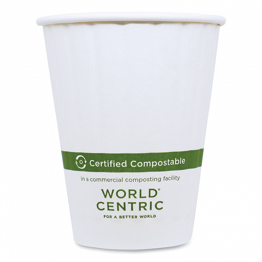 Double Wall Paper Hot Cups, 8 oz, White, 1,000/Carton (CUPA8D)