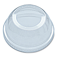 Greenware Cold Drink Lids, Dome, Fits 16 oz to 24 oz Cold Cups, Plastic, Clear, 1,000/Carton (DLKC1624S)