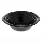 Placesetter Deluxe Laminated Foam Dinnerware, Bowl, 4 oz, Black, 1,250/Carton (YTKB00040000)