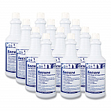 Secure Hydrochloric Acid Bowl Cleaner, Mint Scent, 32 oz Bottle, 12/Carton (1038801)