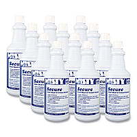 Secure Hydrochloric Acid Bowl Cleaner, Mint Scent, 32 oz Bottle, 12/Carton (1038801)