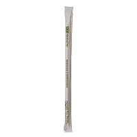 Renewable and Compostable PHA Straws, 10.25", Natural White, 1,250/Carton (EPSTPHA1025)