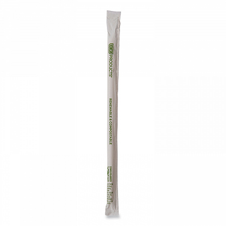 Renewable and Compostable PHA Straws, 10.25
