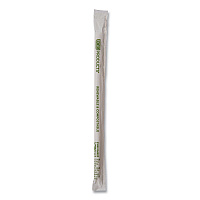 Renewable and Compostable PHA Straws, 7.75", Natural White, 2,000/Carton (EPSTPHA775)