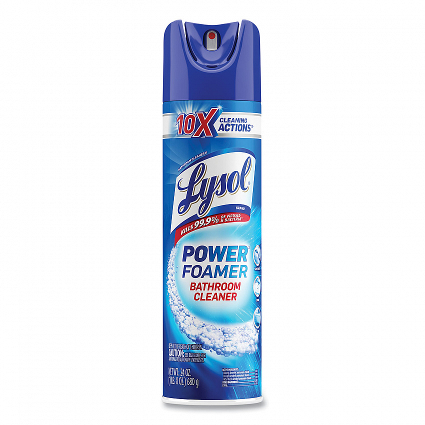 Power Foam Bathroom Cleaner, Unscented, 24 oz Aerosol Spray (02569)
