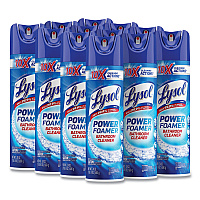 Power Foam Bathroom Cleaner, Unscented, 24 oz Aerosol Spray, 12/Carton (02569CT)