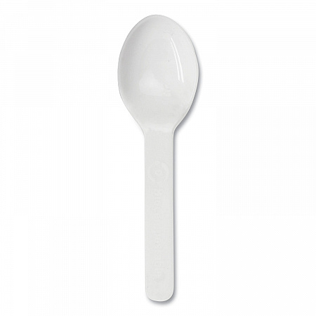 PLA Compostable Cutlery, Tasting Spoon, Plastic, 3