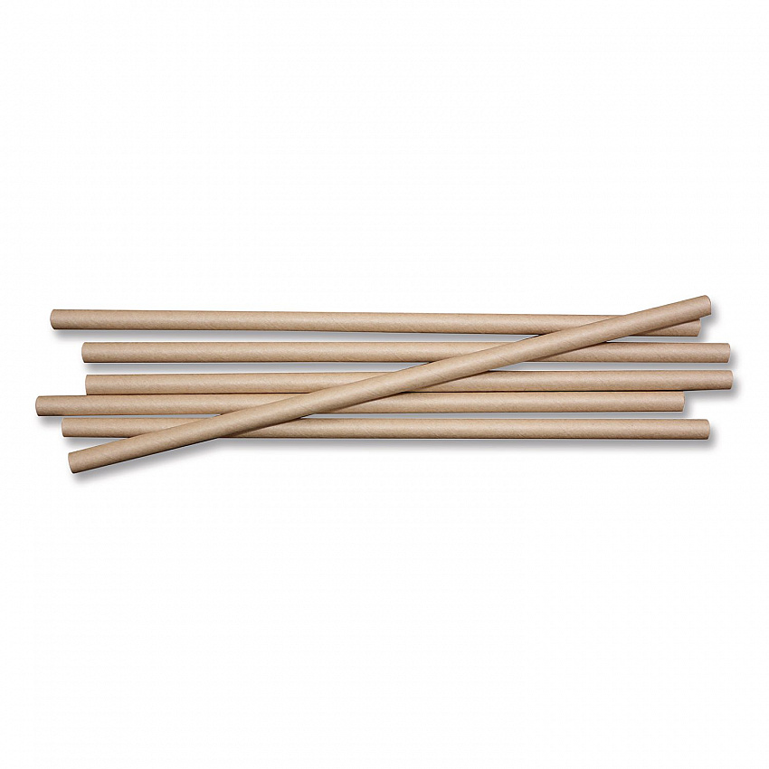 Sustainable Kraft Paper Straws, 8", 6,000/Carton (STPA8K)