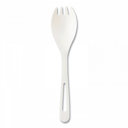 TPLA Bulk Cutlery, Spork, Plastic, Light Beige, 1,000/Carton (RKPSB)