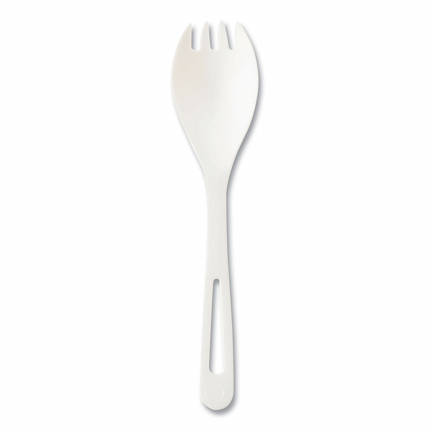 TPLA Bulk Cutlery, Spork, Plastic, Light Beige, 1,000/Carton (RKPSB)