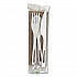 TPLA Wrapped Cutlery, Ribbed, Fork/Knife/Napkin/Spoon, Plastic, Light Beige, 250/Carton (ASPSTNL)