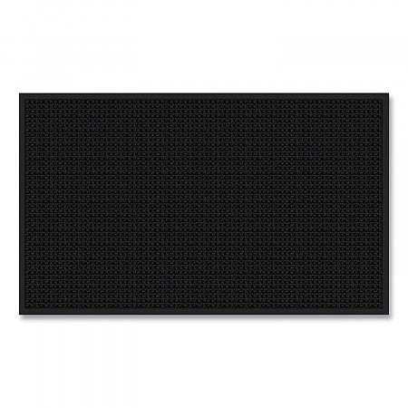 Absorba Select Entry Mat, Rectangular, Pepper/Black Crush-Resistant Needle-Punched Surface, 36
